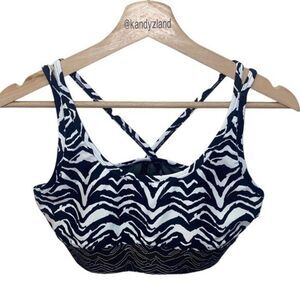 PRISMSPORT Black Zebra Sports Bra
